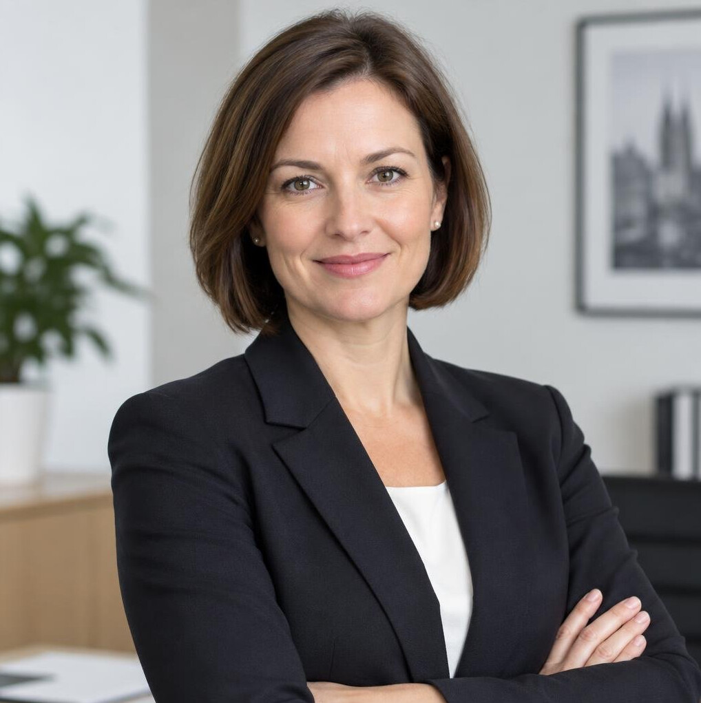 Professional portrait of a businesswoman in a blazer