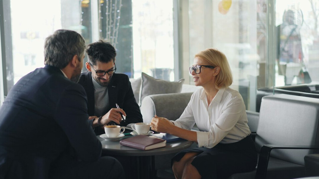 business professionals in meeting