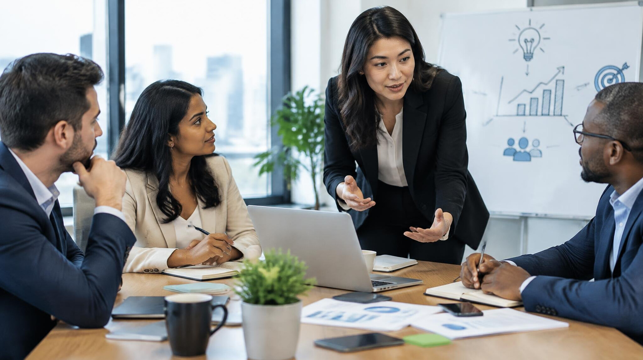 business team discussing strategy